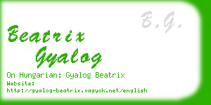 beatrix gyalog business card